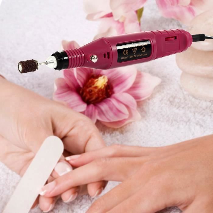 Professional Electric Nail File and Manicure Sander Kit with Sanding Bits 220-240V