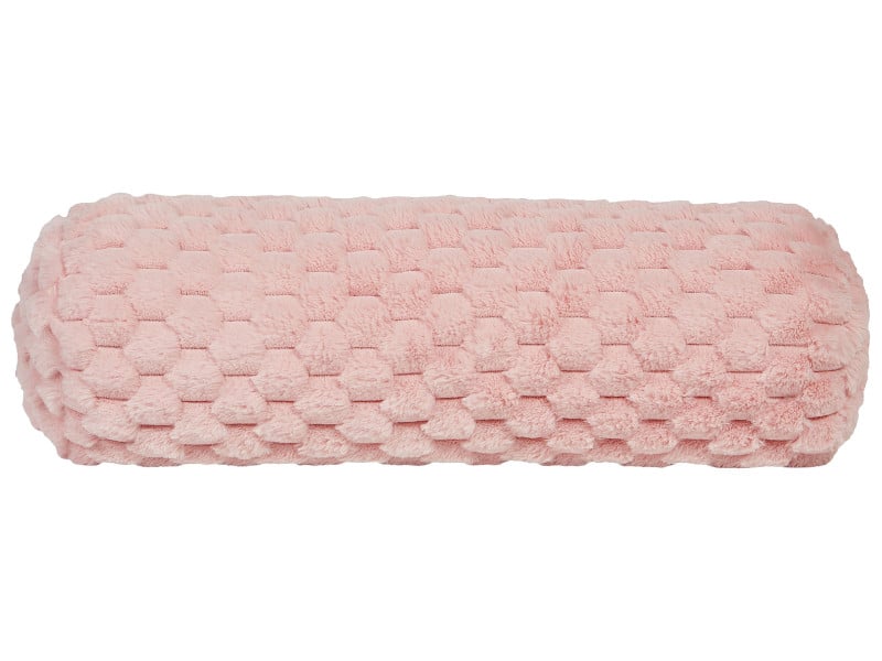 Poduszka dekoracyjna 22x60 cm podłóżna różowa
