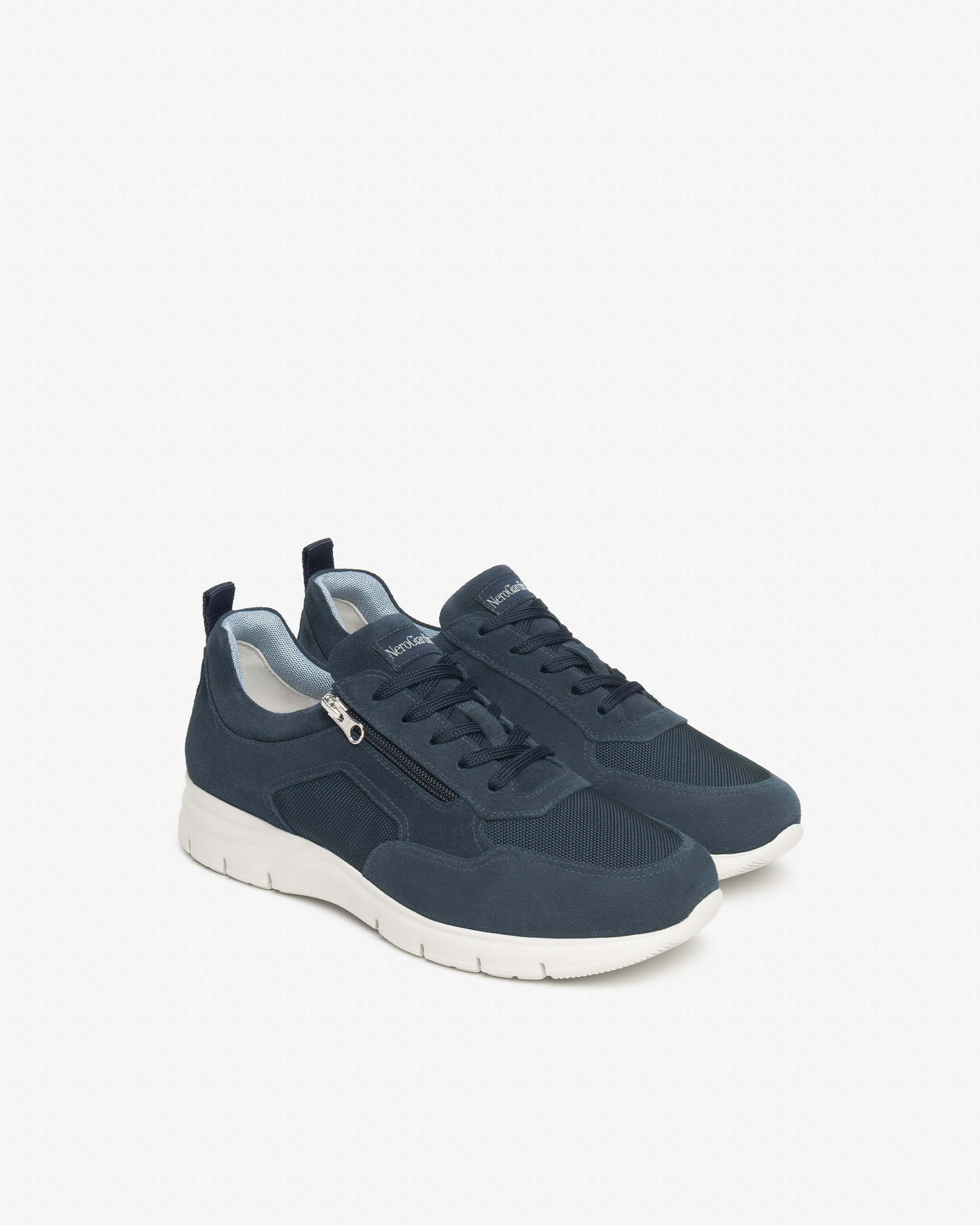  Herren-Sneaker aus Wildleder und Canvas