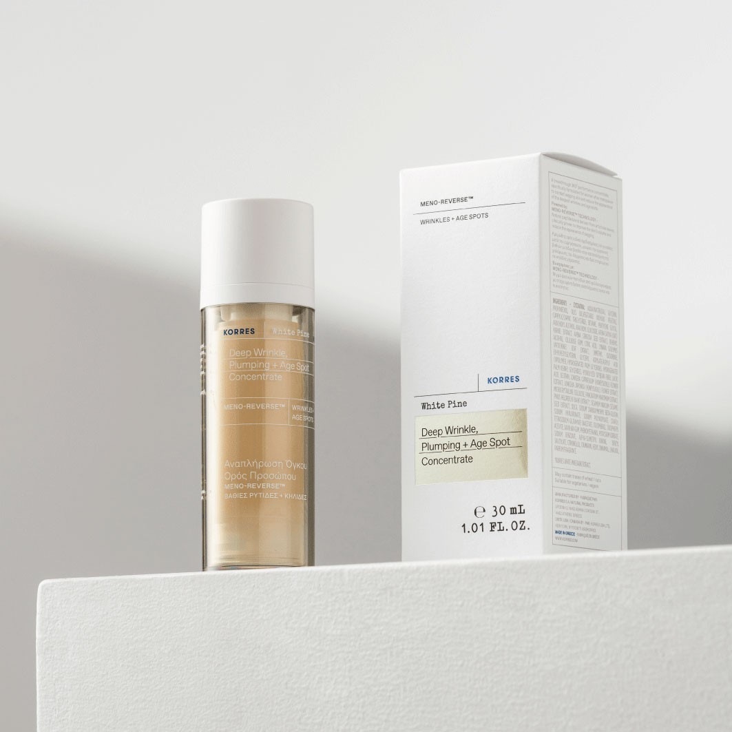 KORRES senėjimą stabdantis serumas „White Pine Meno Reverse™“ – 30 ml