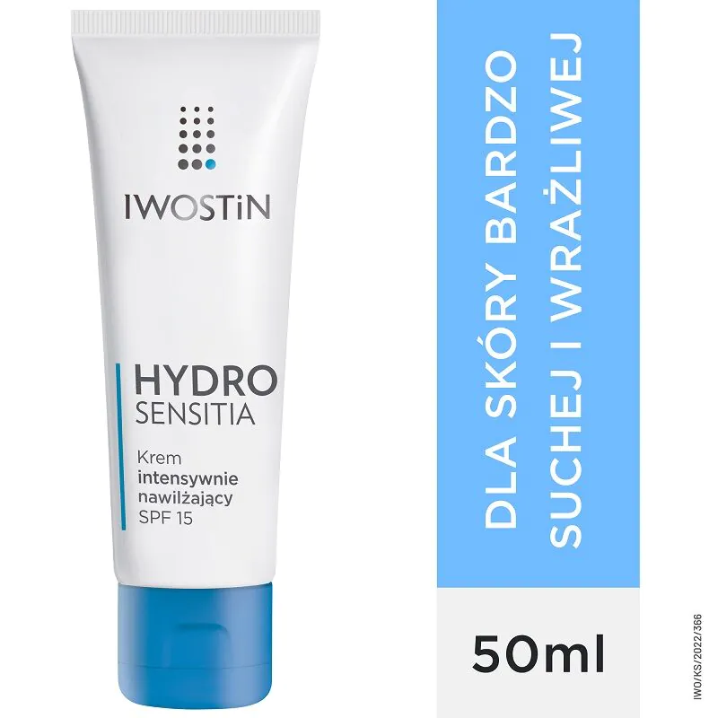 Iwostin Hydro Sensitia Intensywnie nawilżający krem do twarzy SPF 15