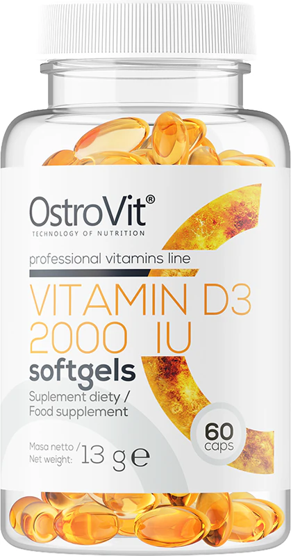OstroVit Vitamin D3 2000 IE Nahrungsergänzungsmittel zur Unterstützung ordnungsgemäßer Körperfunktionen