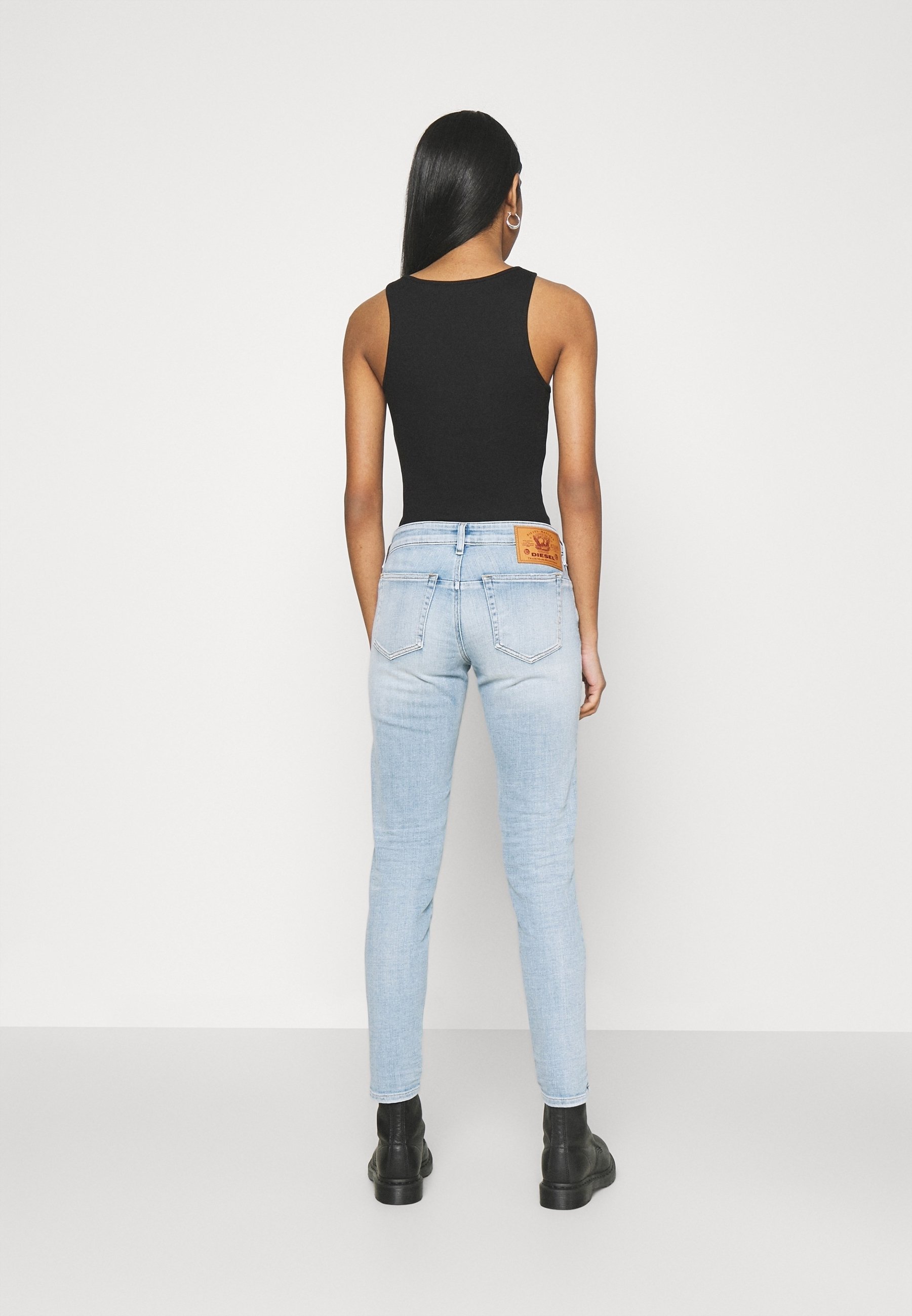 Jeans Diesel coupe skinny - denim bleu clair