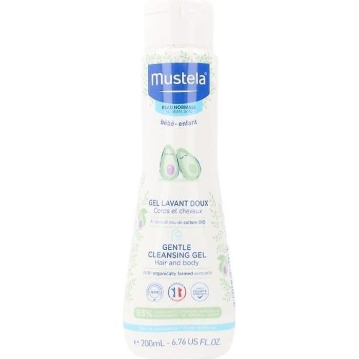 Gel lavant doux - Mustela - Bébé - Hypoallergénique - Flacon - Sans savon