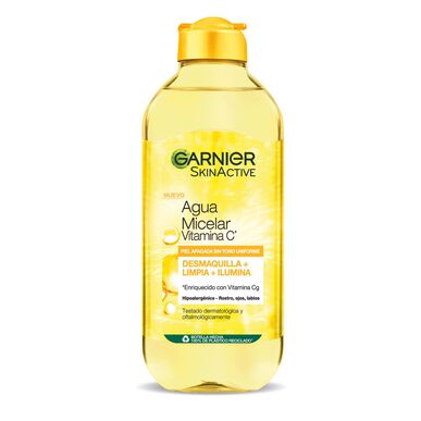 Garnier micelinis vanduo su vitaminu C, valomasis vanduo veidui, akims ir lūpoms, 400 ml
