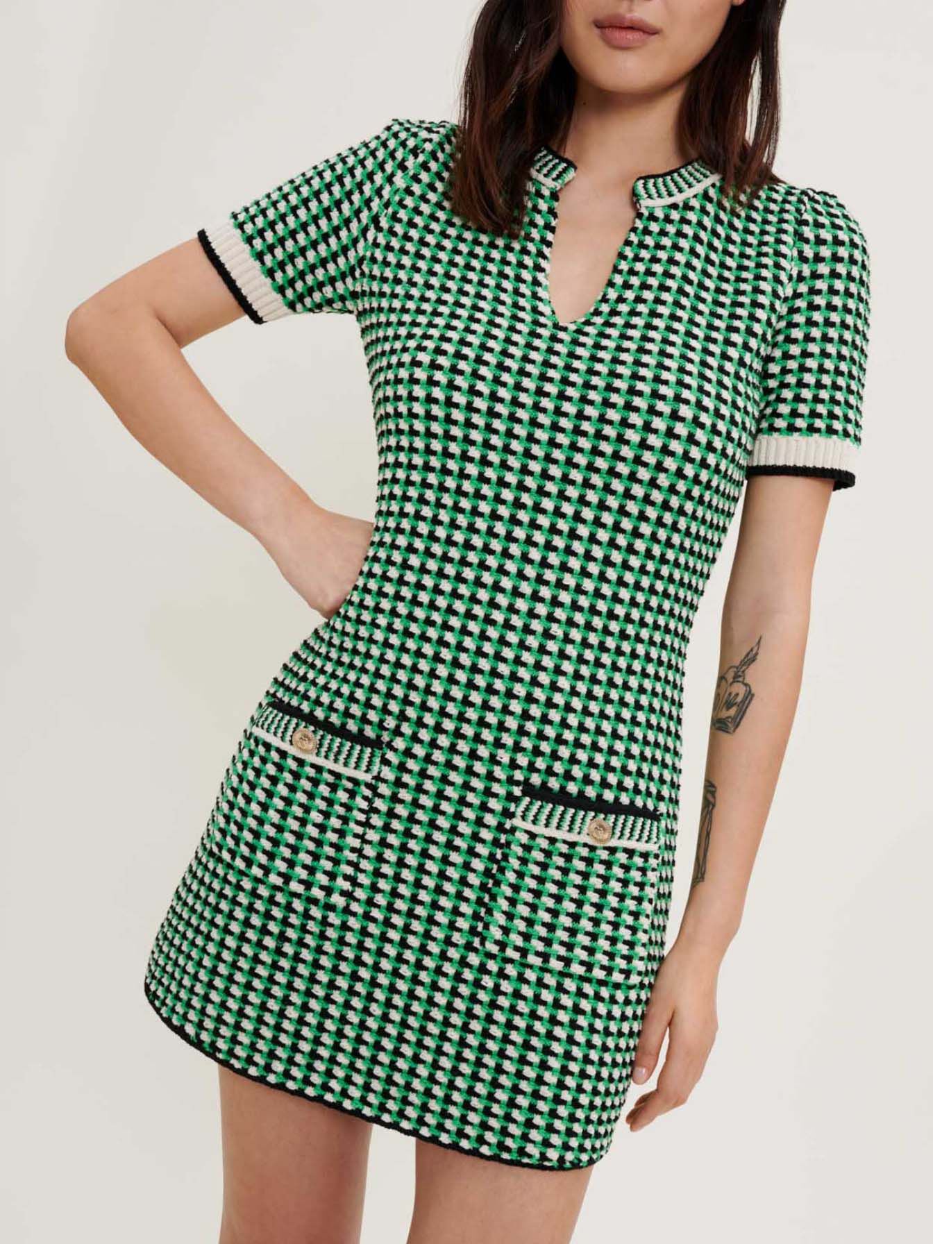 Neulottu mekko - Vert