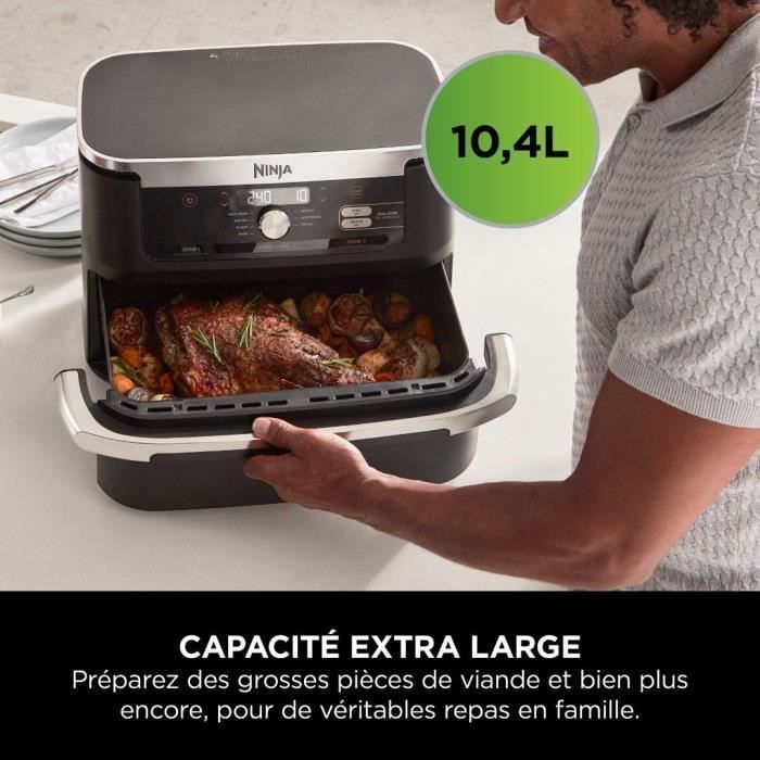 NINJA Foodi Flex AF500EU Airfryer - Inhoud 10,4 liter - 7 kookprogramma's - 2470W