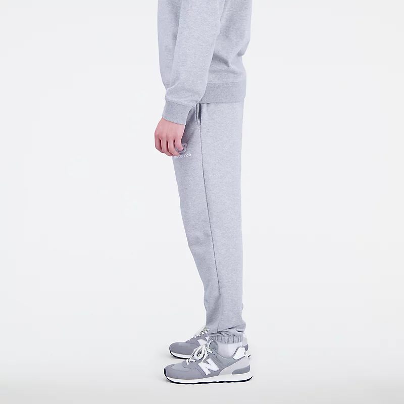Spodnie dresowe Essentials Stacked Logo French Terry dla mężczyzn - ATHLETIC GREY