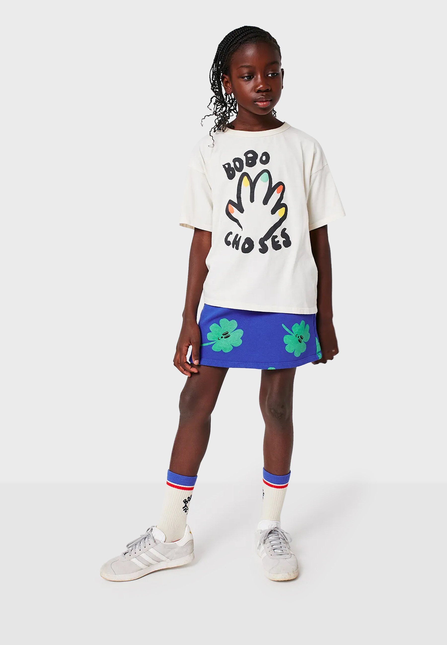 Bobo kiest voor FIVE UNISEX - T-shirt met print - gebroken wit