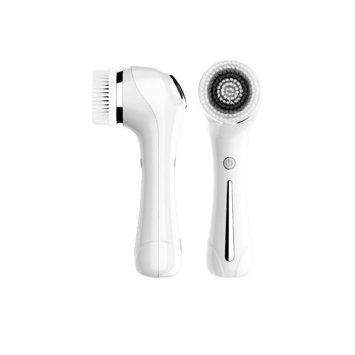Brosse Nettoyante Visage Électrique 360° Rotation, Tête en Silicone, Importation Ionique Négative, EMS Appareil Beauté, Rechargeable