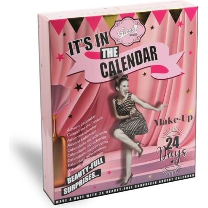 Beauty-Adventskalender – GLOSS – Nostalgic Rose – 24-teiliges Make-up-Set – Ideales Geschenk
