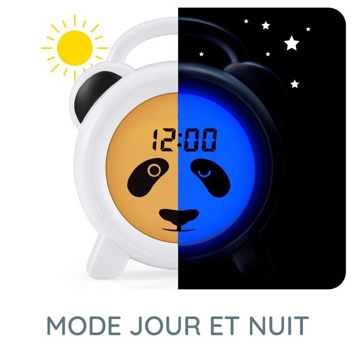 Alecto BC100PANDA - Réveil pédagogique et veilleuse, panda