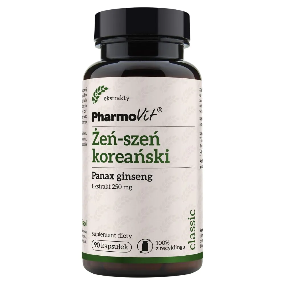 PharmoVit Classic Żeń-Szeń koreański 250 mg Kapsułki
