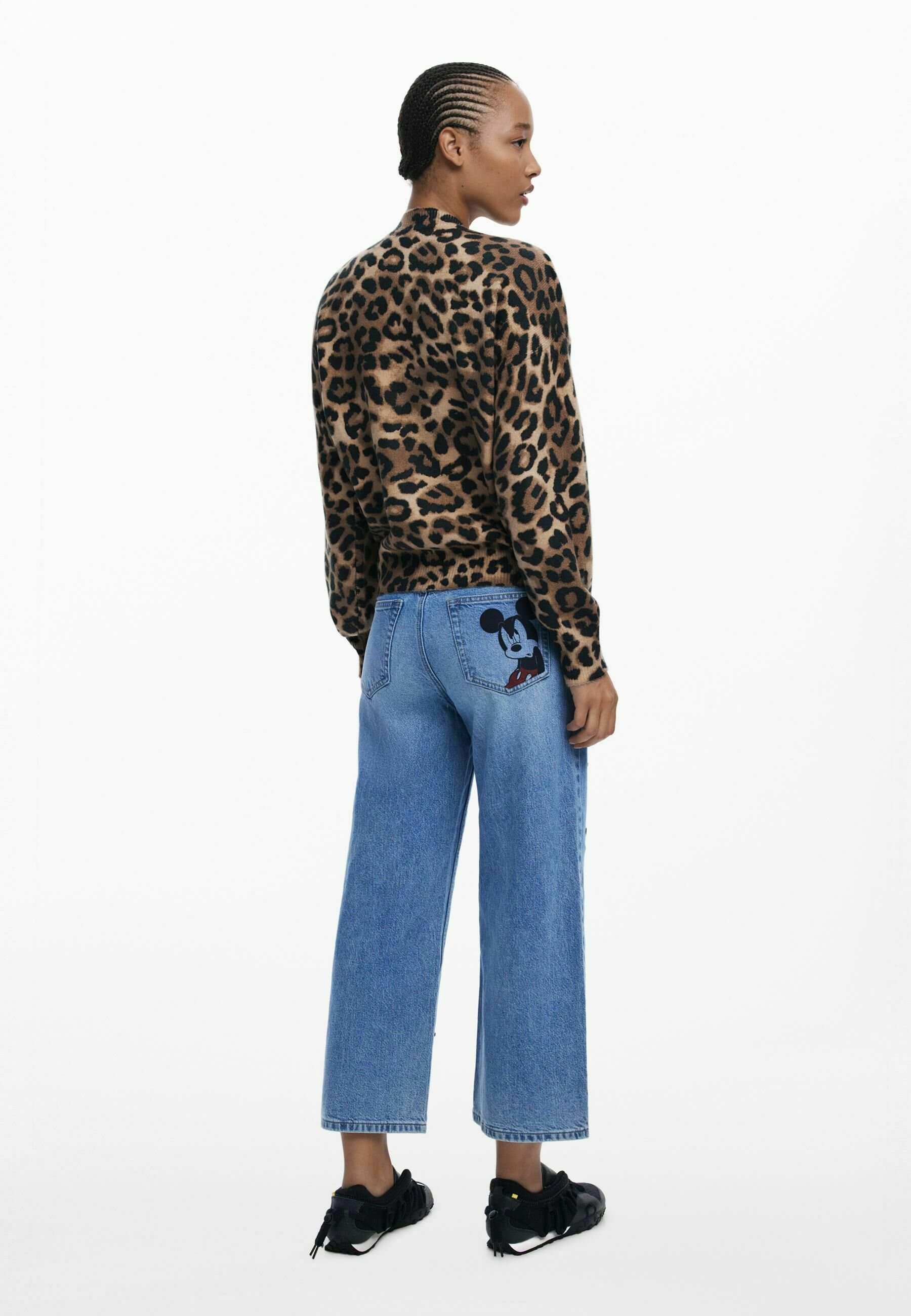 Desigual MINNIE DIERENPRINT - Trui - bruin