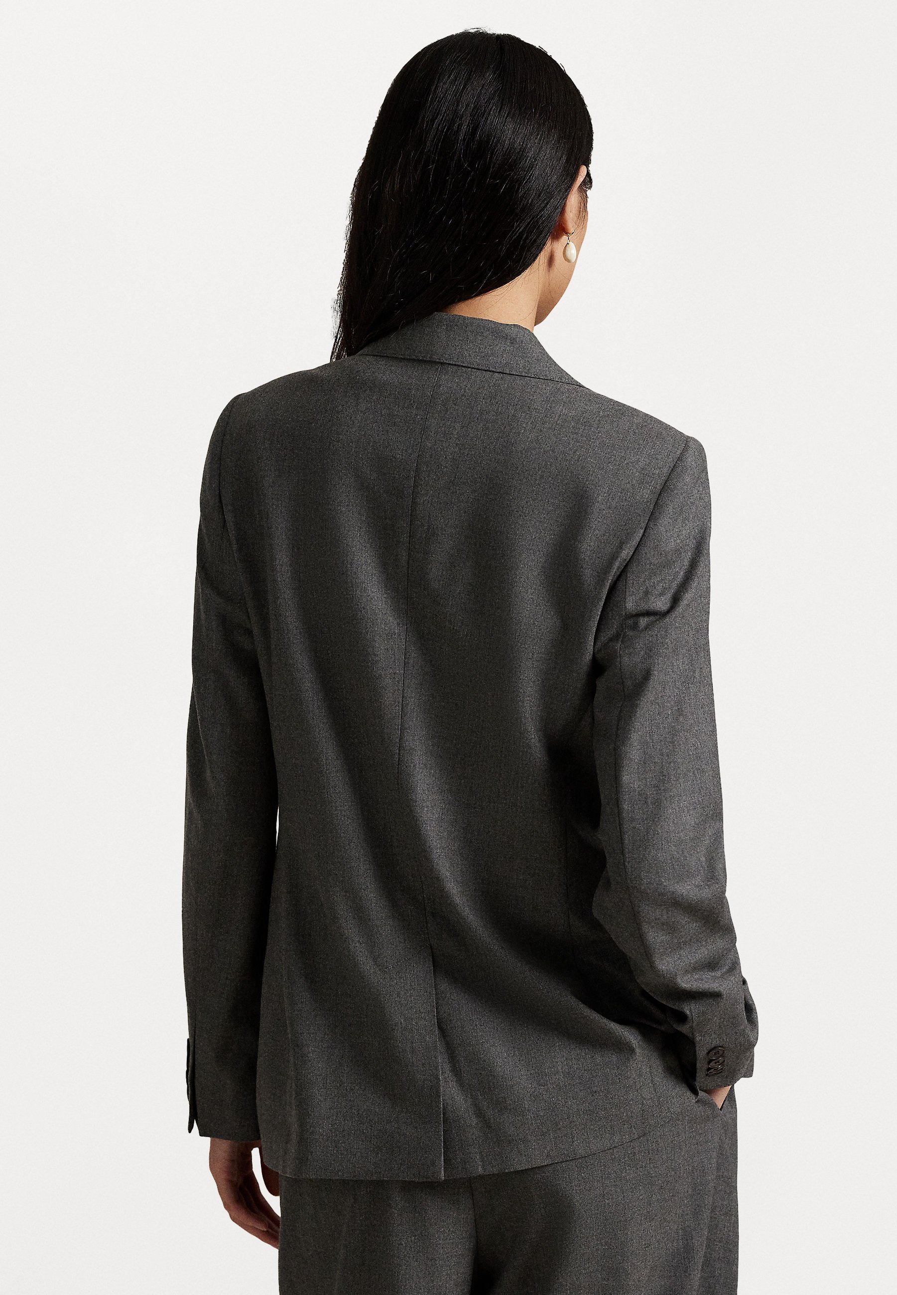 Blazer in flanella di misto lana Polo Ralph Lauren - Blazer - grigio melange medio