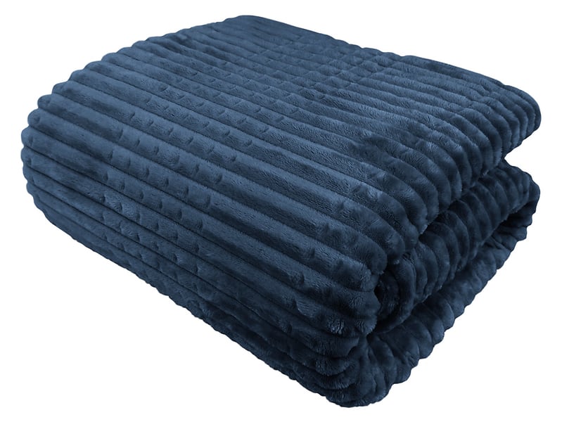Koc Suleo 200x220 cm granatowy