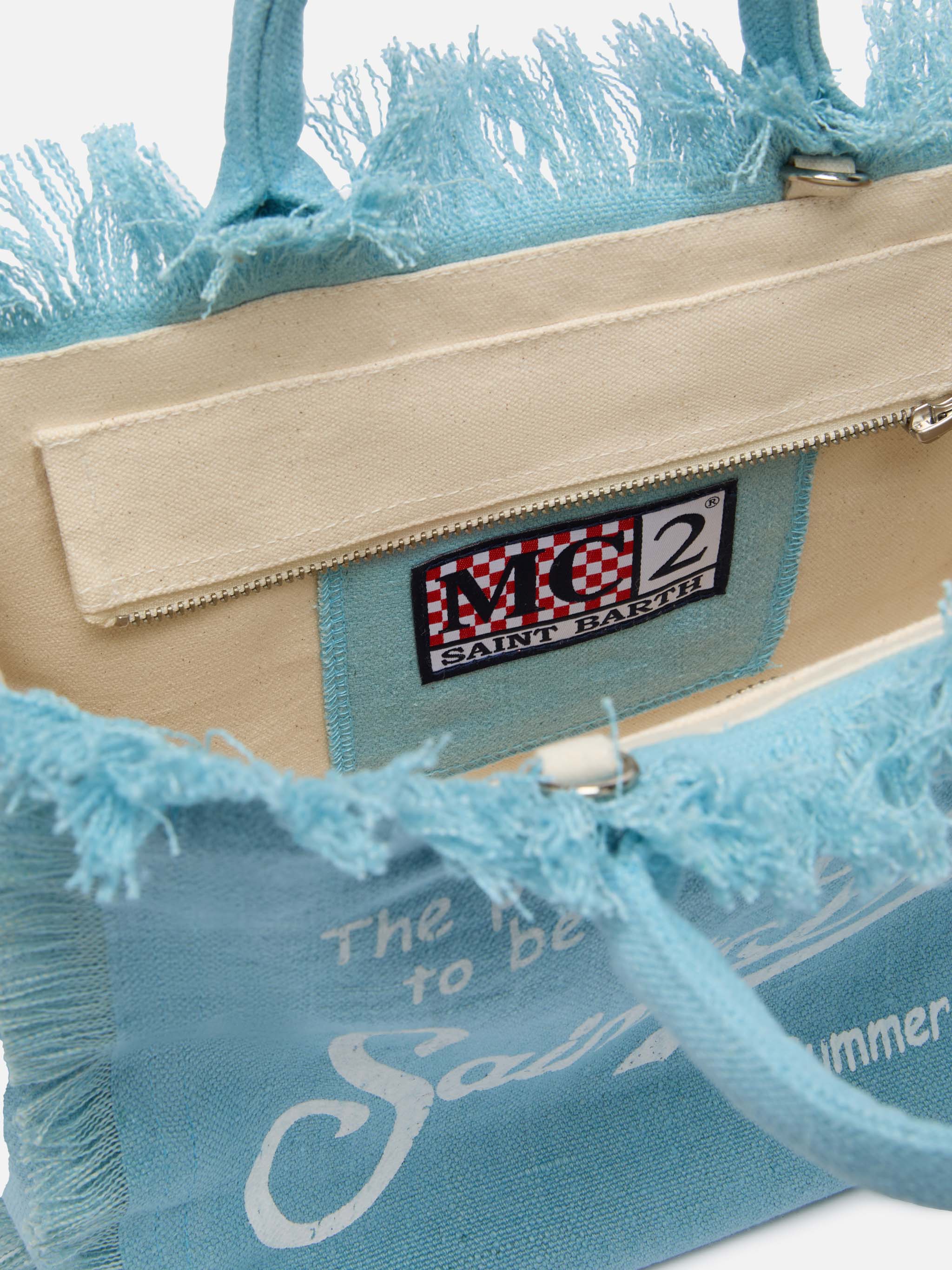 Colette-Tasche aus hellblauem Leinen