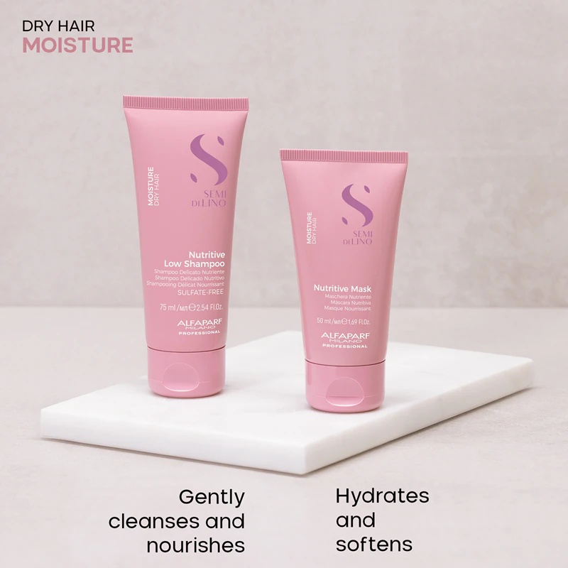 Alfaparf Milano Semi di Lino Moisture Minisize Kit intensyviai drėkinantis kelioninis rinkinys