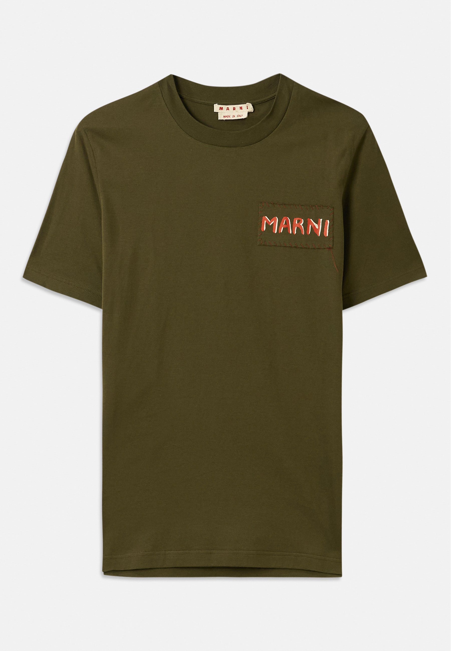 Majica s printom Marni - tamno smeđa