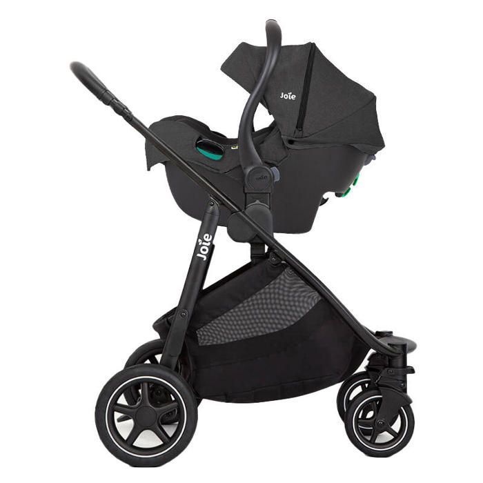 JOIE - Poussette Trio Versatrax + Siège auto i-Gemm 3 + Nacelle Ramble XL Shale