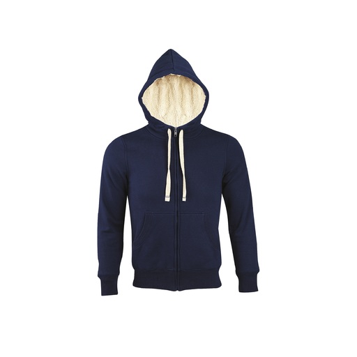 Sweat-shirt zippé style sherpa