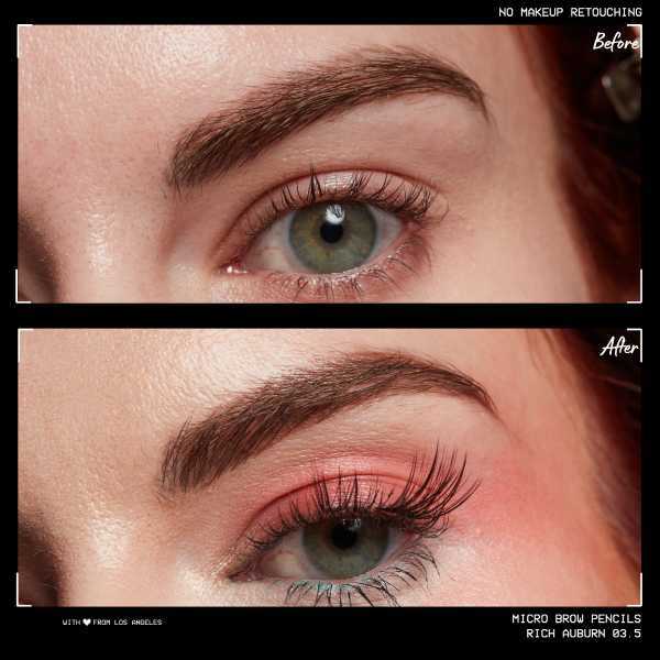 Matita per sopracciglia Micro Brow Pencil di Nyx Professional Makeup - Castano ramato intenso