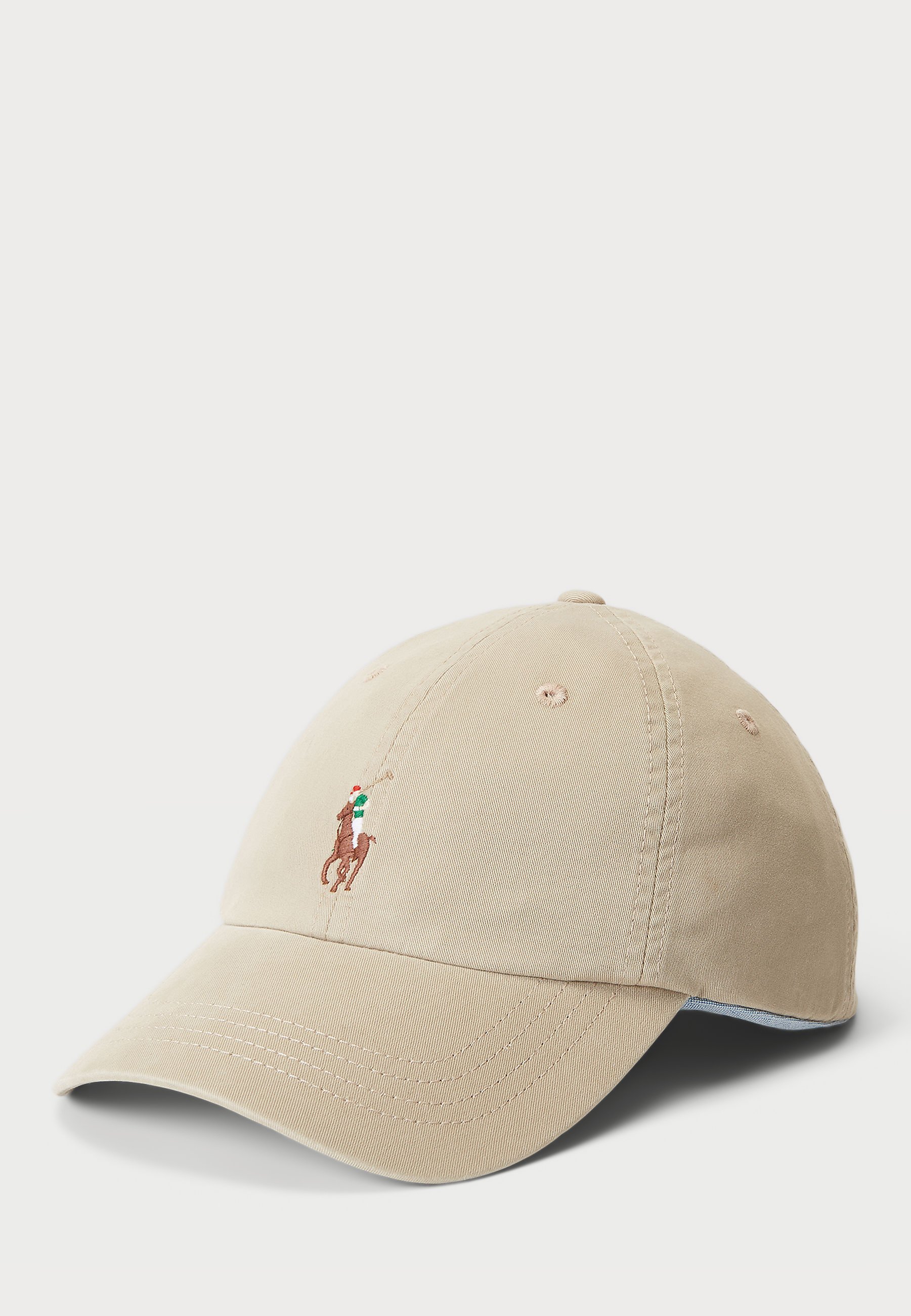 Polo Ralph Lauren Baseballkappe aus Stretch-Baumwoll-Twill – Beige