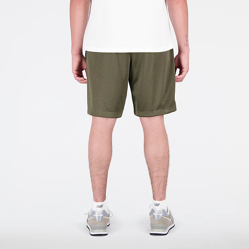 NB Hoops Essentials Fundamental shorts voor heren - Donker mosgroen