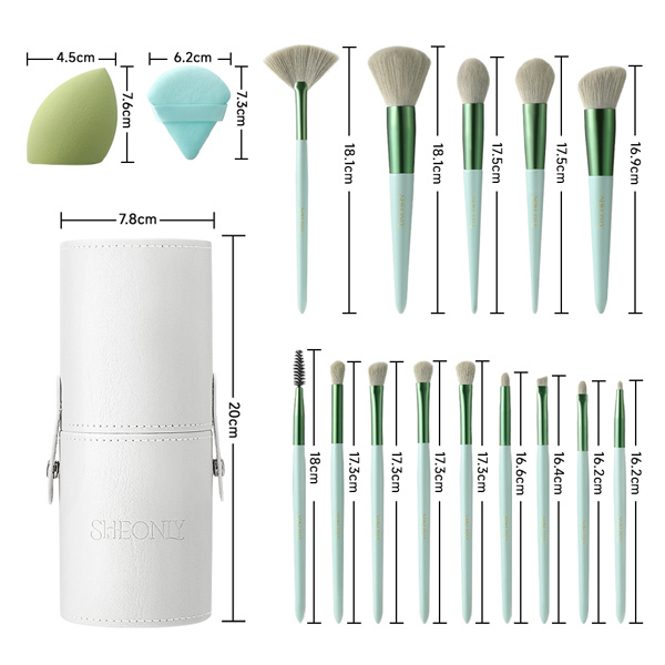 Conjunto de 14 pincéis de maquiagem profissionais Livingandhome