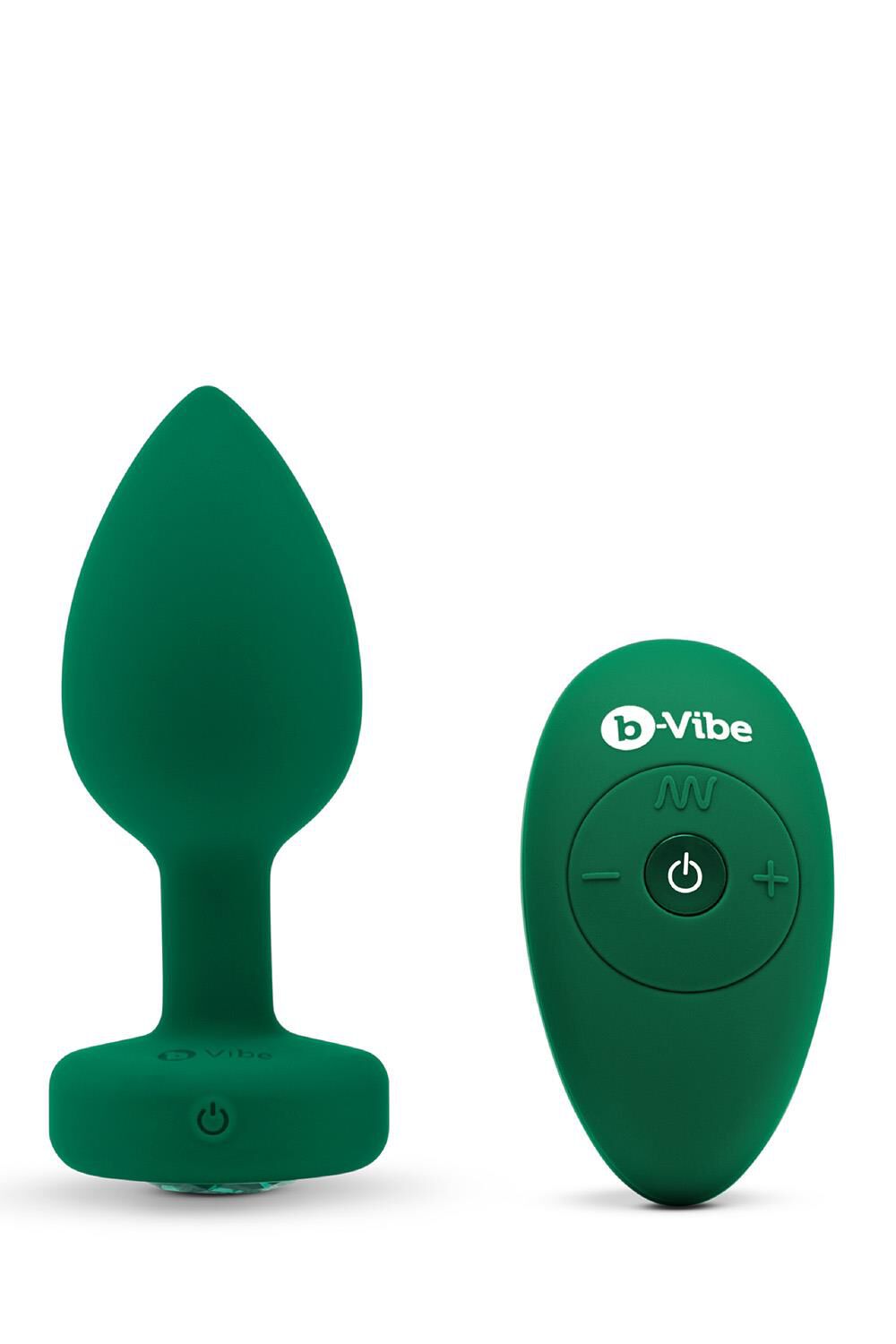 Vibračný kolík B-Vibe, veľkosť M/L, smaragdovo zelený