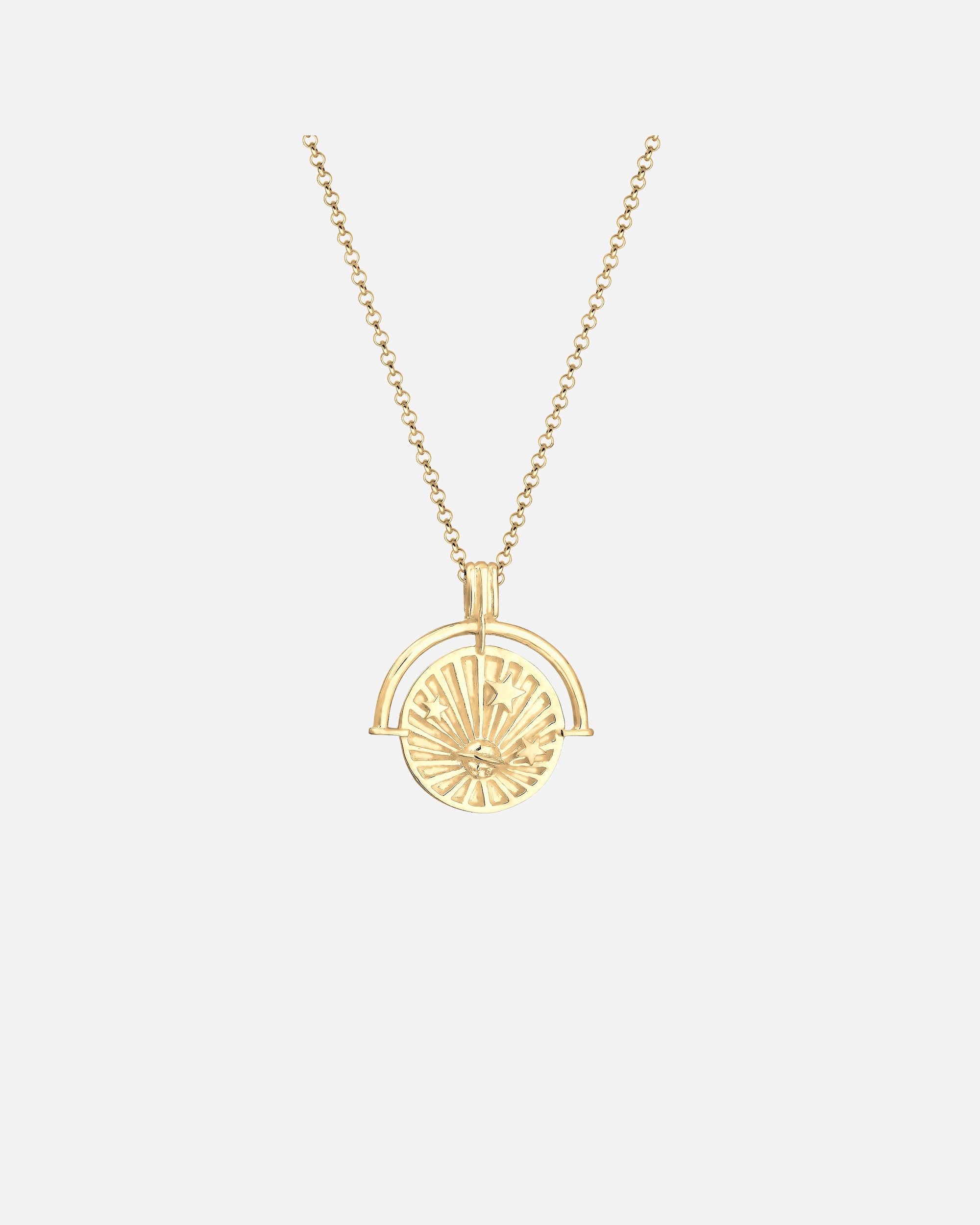 Elli Femme Pendentif Astro Assiette Ludique en Argent Sterling 925
