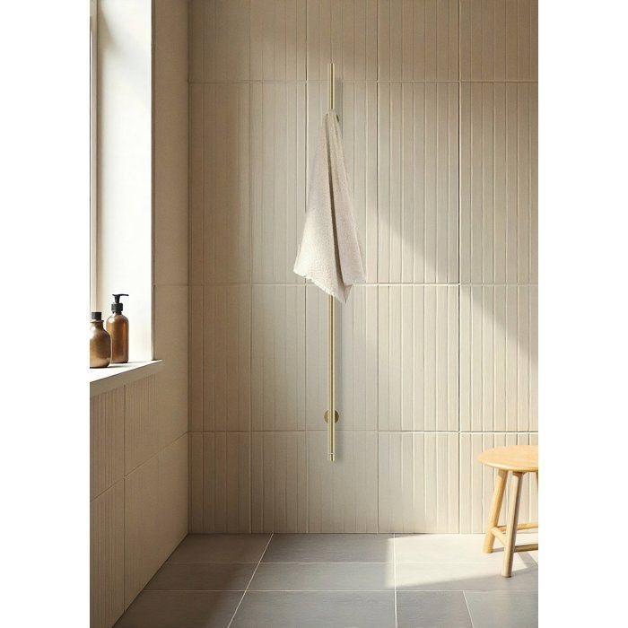 Sèche-serviettes électrique - Create - 1 barre - Or brossé - 60W/120W