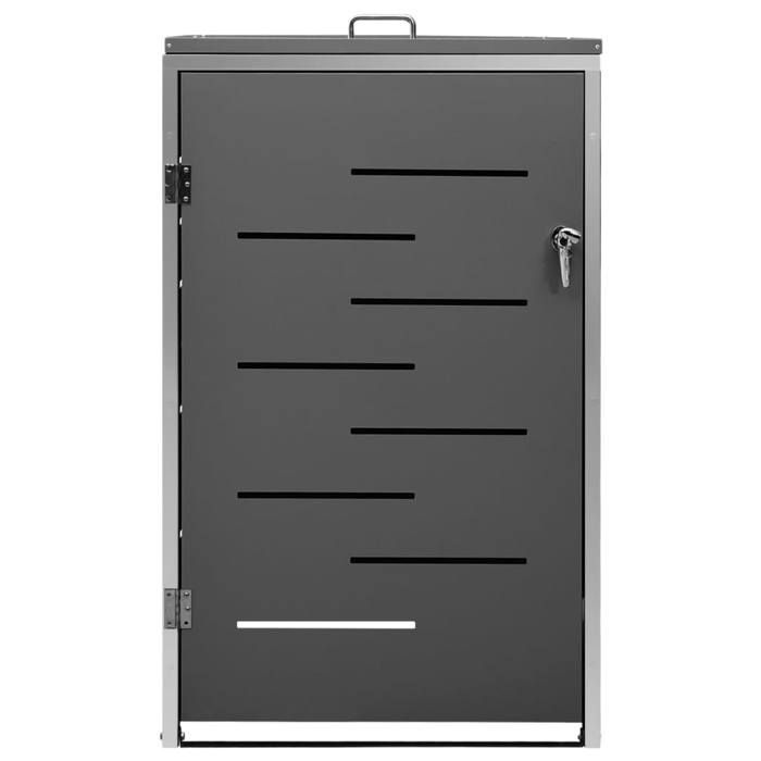 Mülltonnenüberdachung/Mülltonnenabdeckung 69x77,5x112,5 cm Edelstahl 391560