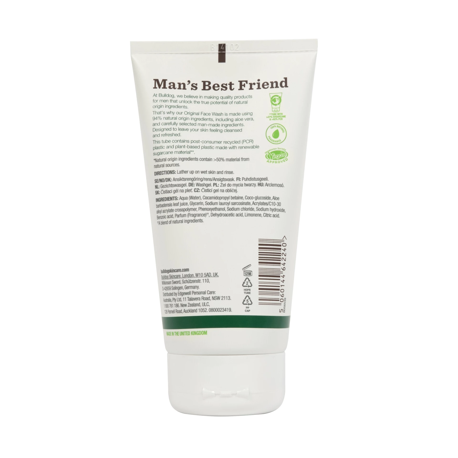 Gel de față original 150 ml - Bulldog