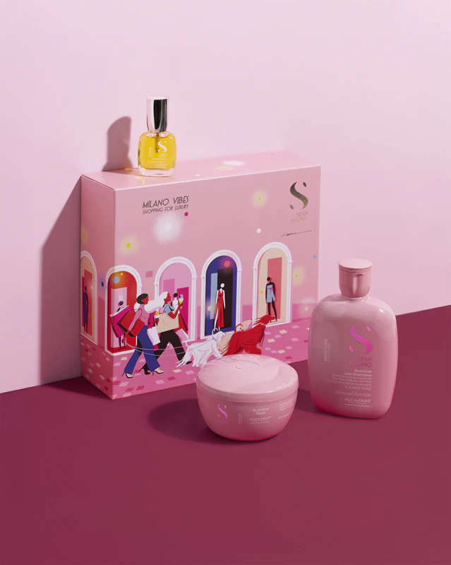 Alfaparf Milano Semi di Lino Moisture Holiday Kit intensief hydraterende cadeauset