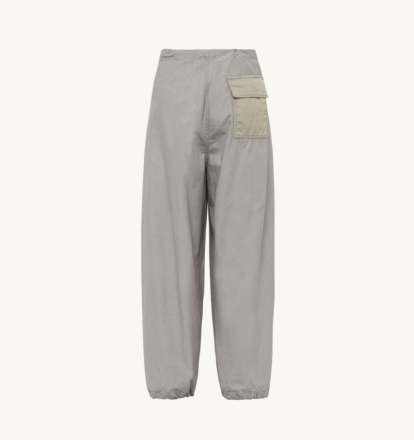 PANTALONI PARACHUTE UNISEX, CROIALĂ GRI, DIN BUMBAC