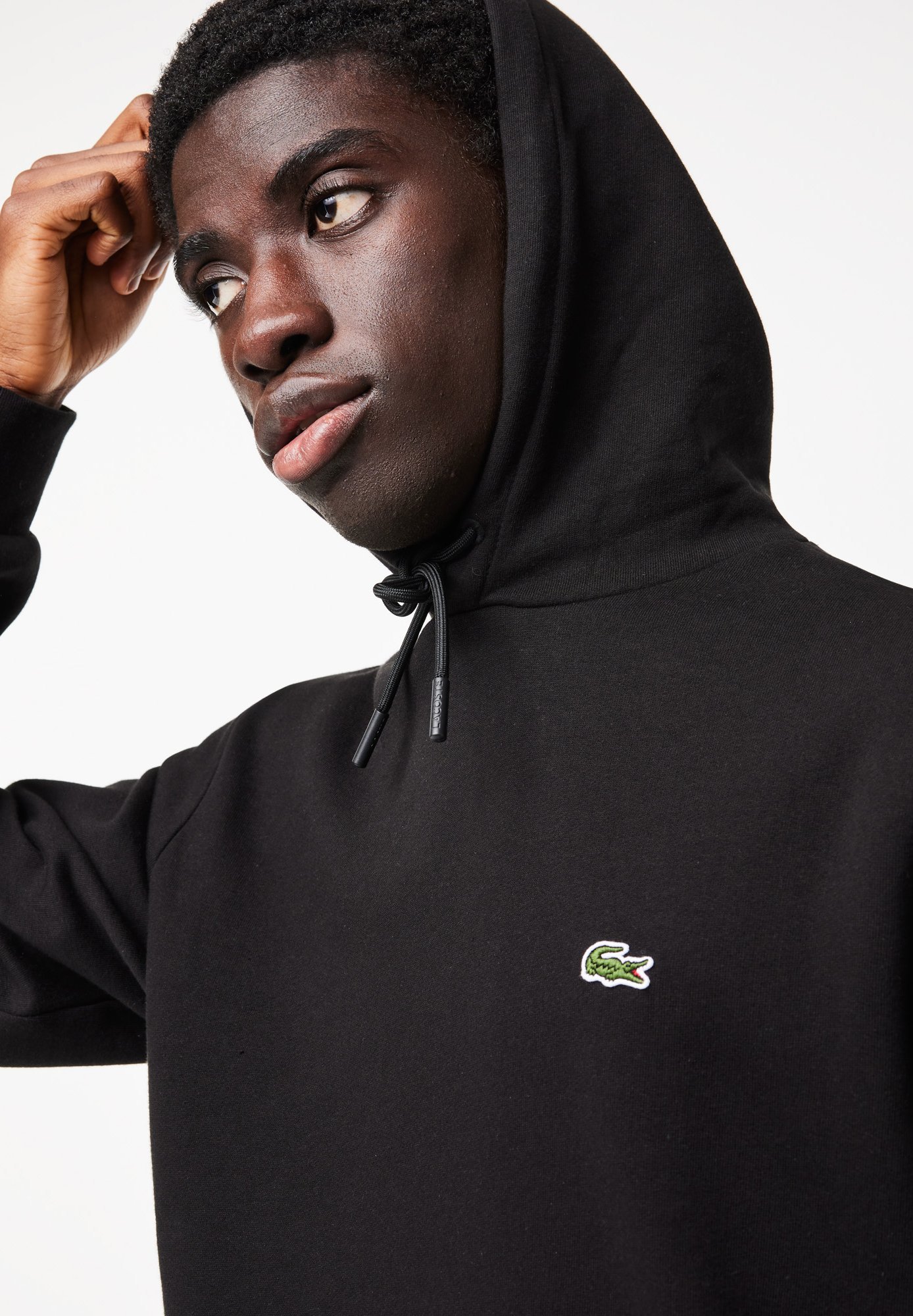 Sweat à capuche Lacoste - noir