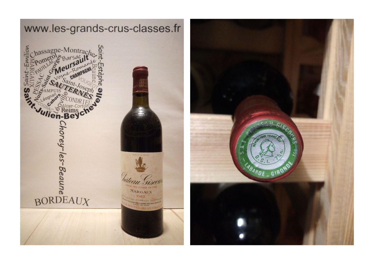 Château Giscours 1982 - Margaux - 3ème Grand Cru Classé  - 1 x 75 cl - Rouge