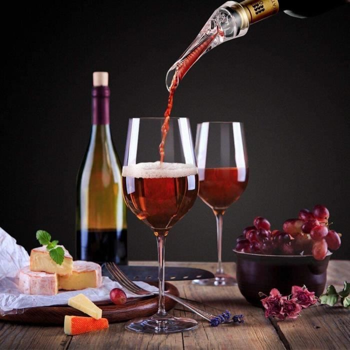 Aérateur de vin - Accessoire de Vin Rouge - Anti-Goutte - Design Contemporain - Sans BPA - 1 Pièce