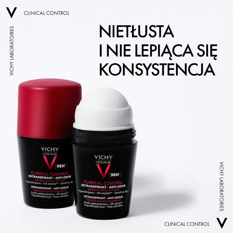 Vichy Homme Dezodorant Clinical Control 96H Roll-On