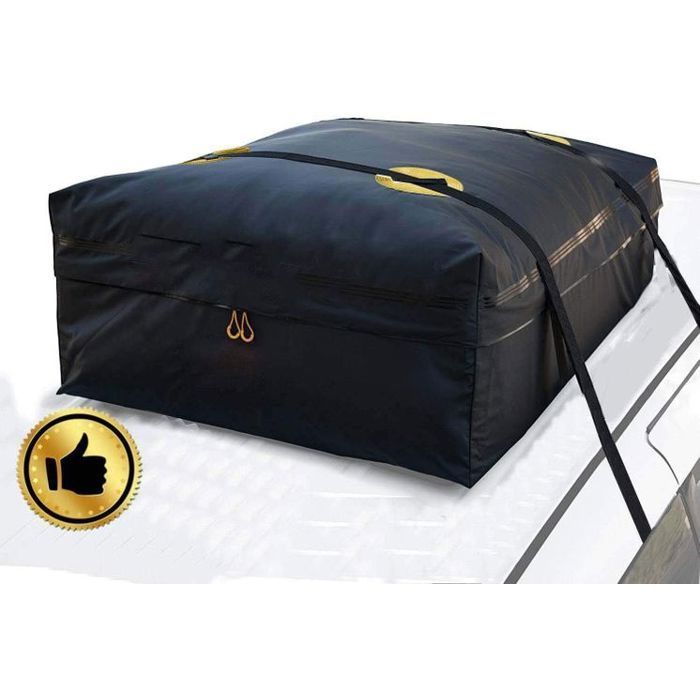 Cofre de techo plegable de 425 L, bolsa de techo universal impermeable para SUV y coches, almacenamiento de equipaje blando de 95 x 95 cm.