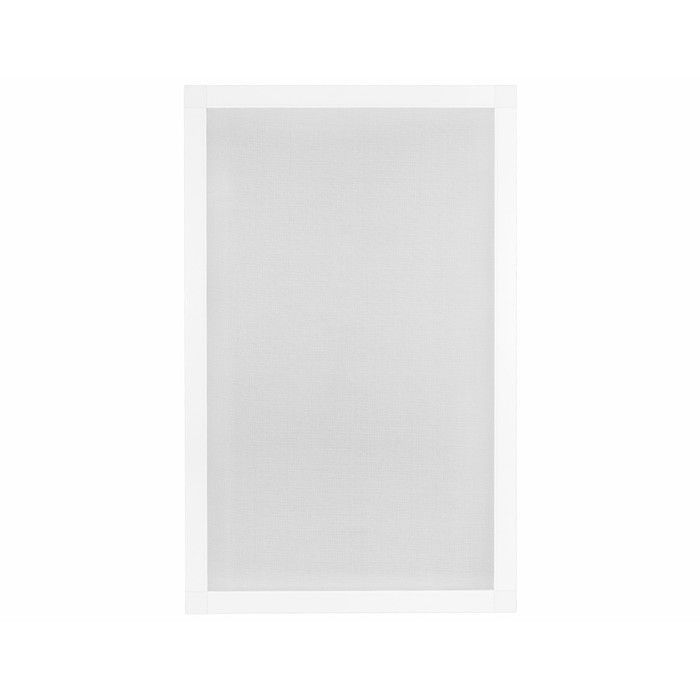 Klamboe voor ramen 90 x 150 cm - Insectenwerend, eenvoudig te installeren - Wit aluminium frame - Grijs gaas