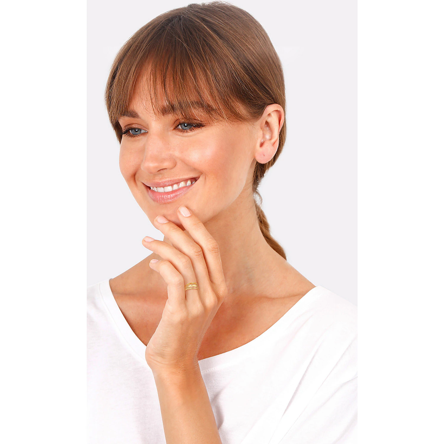 Elli Boule à vagues Bague pour dames en 925/1000 argent massif