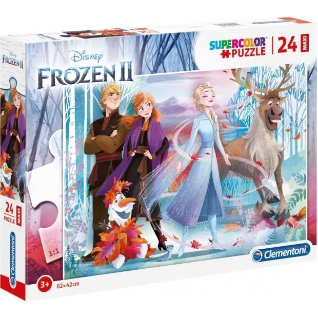 Rompecabezas Clementoni Maxi Frozen II de 24 piezas