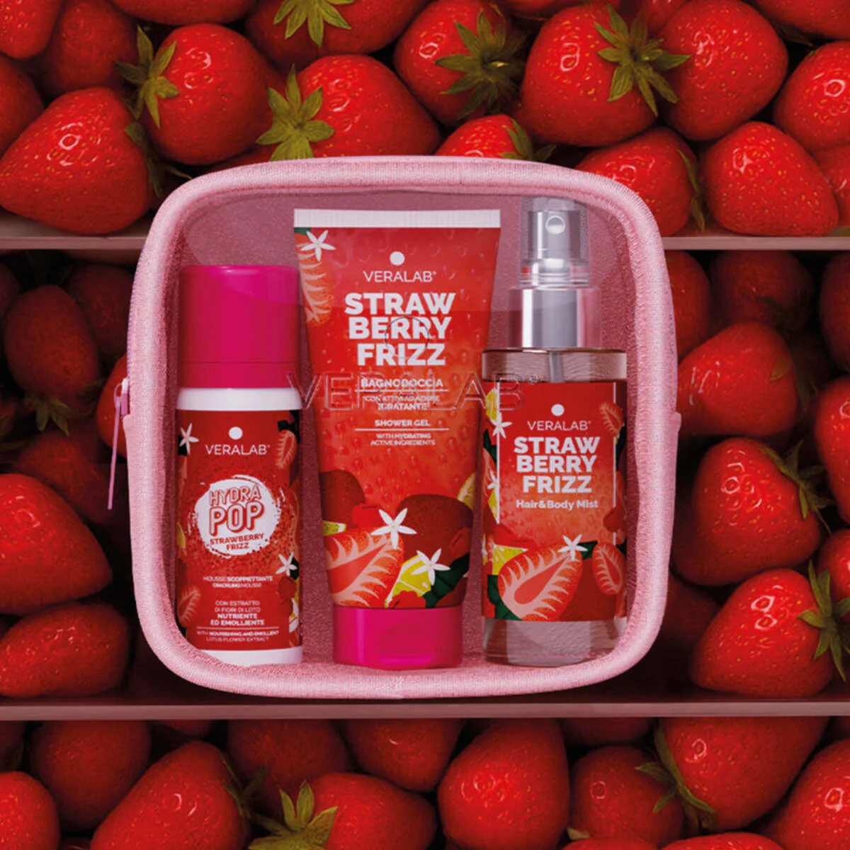 Kit Corpo Strawberry Frizz - Travel Ready Kit - Cofanetti Viso e Corpo