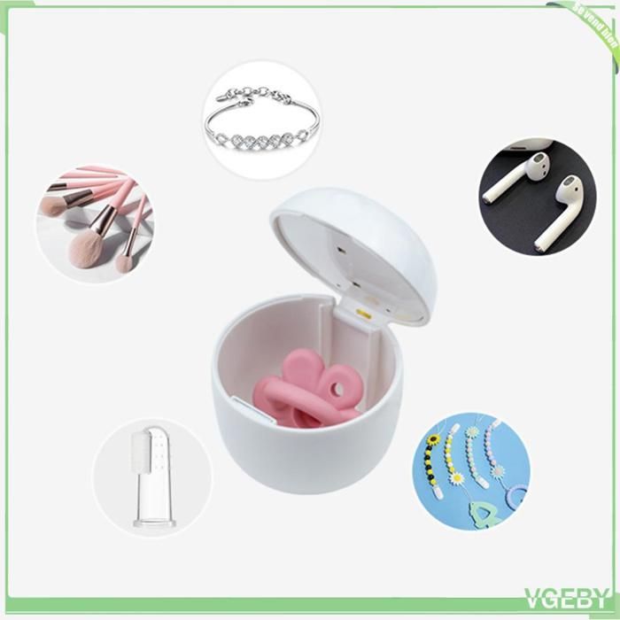 VGEBY Boite Sterilisation UV Portable Haute Efficacite Rechargeable - Bebe Nipple Disinfector Blanc