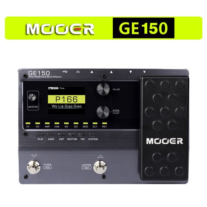Pedal multiefectos para guitarra - RNCYN - GE150 - Múltiples efectos de sonido - Grabación - Actuación en directo