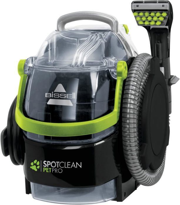 BISSELL SpotClean Pet Pro - Quitamanchas para mascotas - Aspiradora con champú - Limpiador de alfombras, coches y tejidos