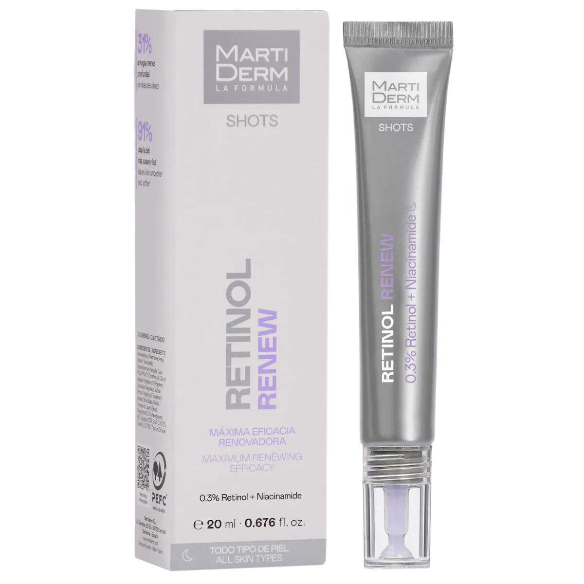 Martiderm Shots Retinol Renew Skoncentrowane serum z retinolem do twarzy 20ml