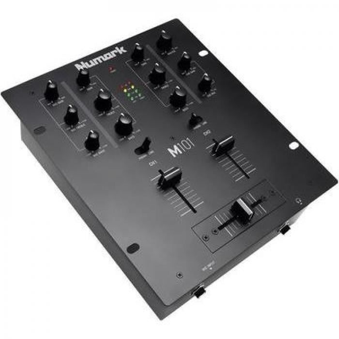 Mixer DJ Numark M101 nero - Mixer analogico - 2 canali - Robusto - Equalizzatore a 2 bande